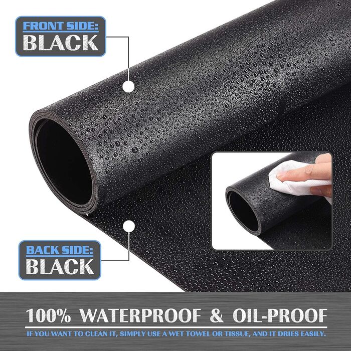 Підкладка на стіл K KNODEL 80 x 40 см, PVC, чорна (двостороння)