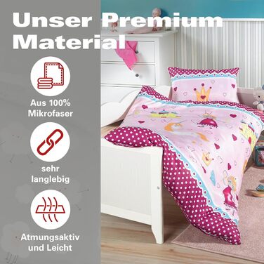 Набір постільної білизни BaSaTex для дітей | 100x135 см + 40x60 см | 100% поліестер мікрофібра | Застібка-блискавка | Милі сни - овечки та хмаринки | сірий/білий | BaSaTex