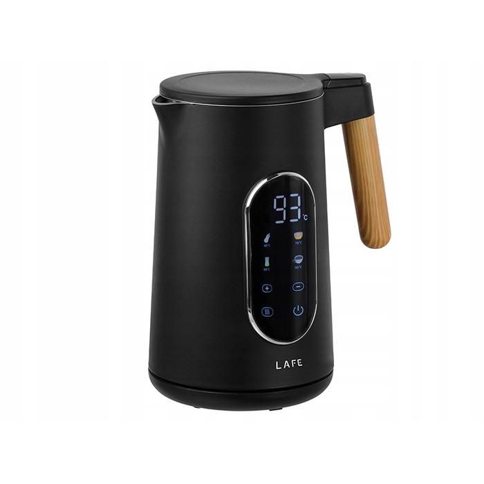 Електричний чайник Lafe KettleX Pro, 2200 Вт, 1,7 л, чорний