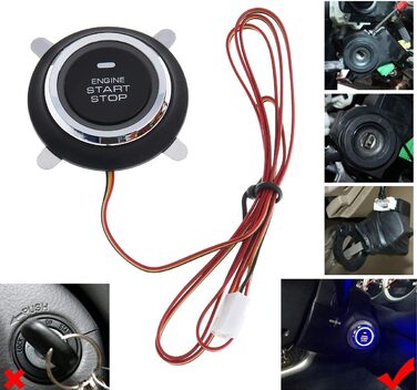 Автосигналізація BANVIE RFID з кнопкою старту двигуна, Keyless Go, протиугінна система з двошаровим захистом для авто