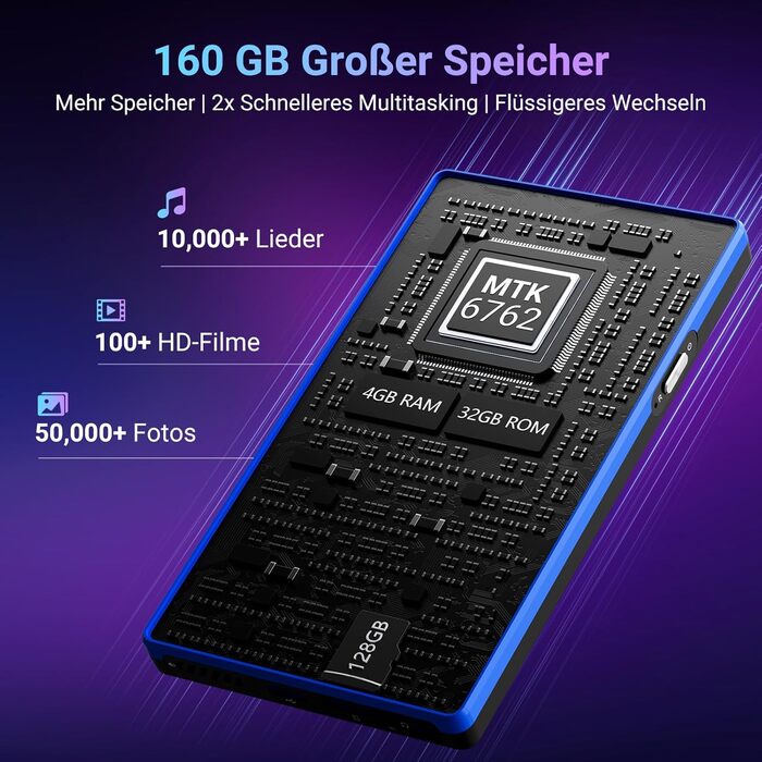 MP3 плеєр Mechen 160GB Android 5