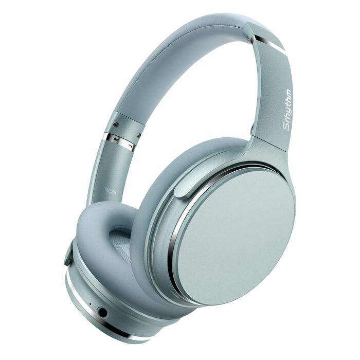 Бездротові навушники Srhythm NC25 з активним шумозаглушенням (ANC), Bluetooth, Hi-Fi звук, глибокий бас, NFC, вбудований мікрофон, складані (М'ятно-зелений)