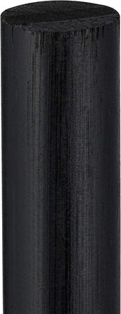 Relaxdays Freestanding Toilet Paper Holder, Bamboo, with Spare Roll Holder, 5 Rolls, HxBxT: 71x19x19 cm, Black-Natural, 1 Piece
