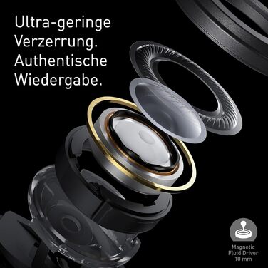 Technics EAH-AZ100E-S Бездротові навушники з активним шумозаглушенням, 10 мм драйвер, Multipoint Bluetooth, Voice Focus AI, комфортні, сріблясті