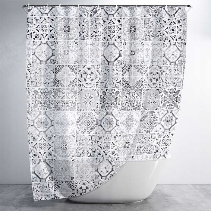 Штора для душу вінілова Vilde 180 x 180 см