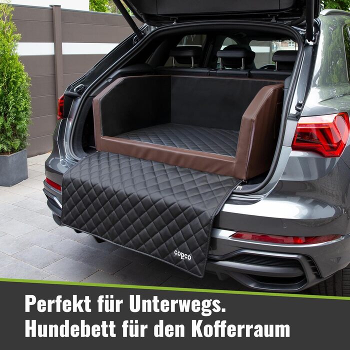 Захист для багажника автомобіля для собак з захистом краю багажника, з кишенею - водонепроникний килимок для транспортування собак, 70x55x38 см