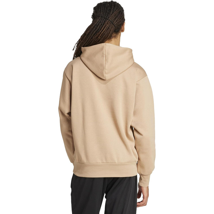Чоловічий худі Adidas Essentials Linear Fleece з капюшоном, колір Warm Sandstone/Black, розмір S