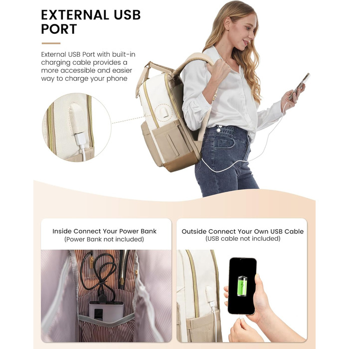 LOVEVOOK Рюкзак для жінок, 15.6