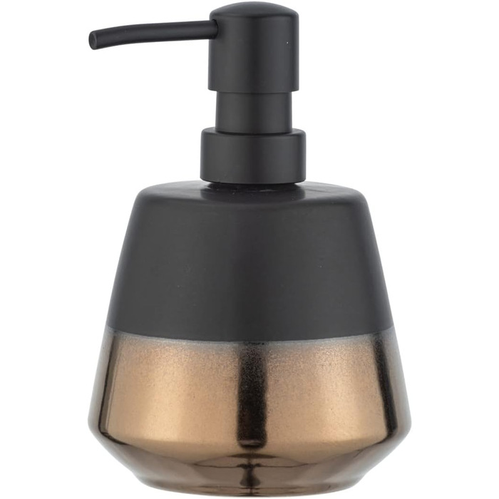 Дозатор для мила WENKO Brandol, керамічний, 450 мл, чорний/мідний