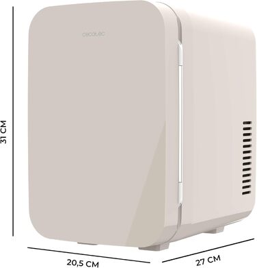 Міні-холодильник Cecotec Bolero MiniColing, 6 л, Bahamas, Бежевий, 12-220V, для авто та кемпінгу, з регулюванням температури