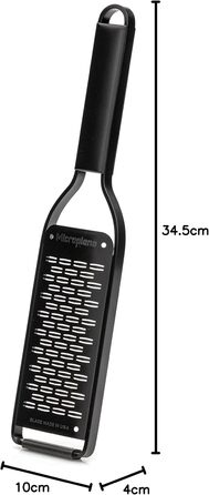 Терка кухонна Microplane Black Sheep двостороння для цитрусових, пармезану, імбиру, шоколаду та мускатного горіха (нержавіюча сталь, США)