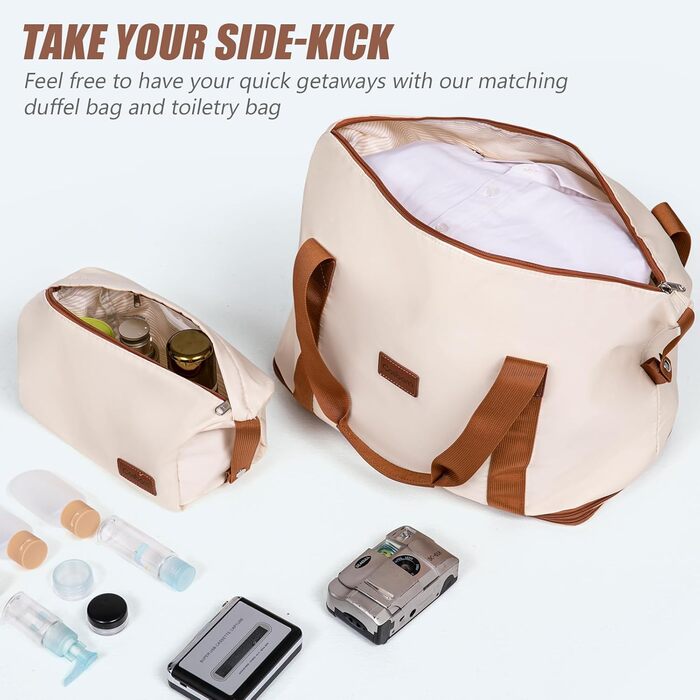 Набір валіз 5 шт. з обертовими колесами (Бежевий)