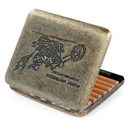 Металеве тютюнотримач для 20 сигарет, золотий, Ritter