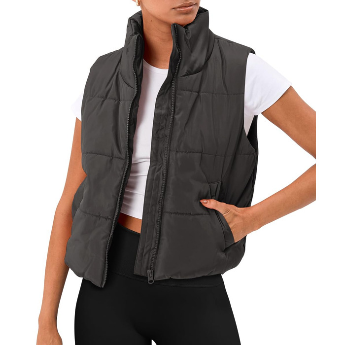 Жіночий пуховик AUTOMET з капюшоном, чорний (S, темно-сірий)