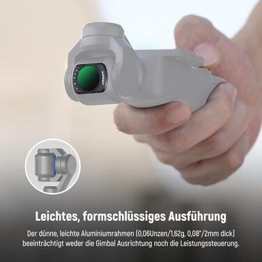 Набір фільтрів NEEWER для DJI Osmo Pocket 3: ND, CPL, Black Diffusion, UV. Захист від засвітлення та творчі ефекти. Сумісний з DJI Osmo Pocket 3.