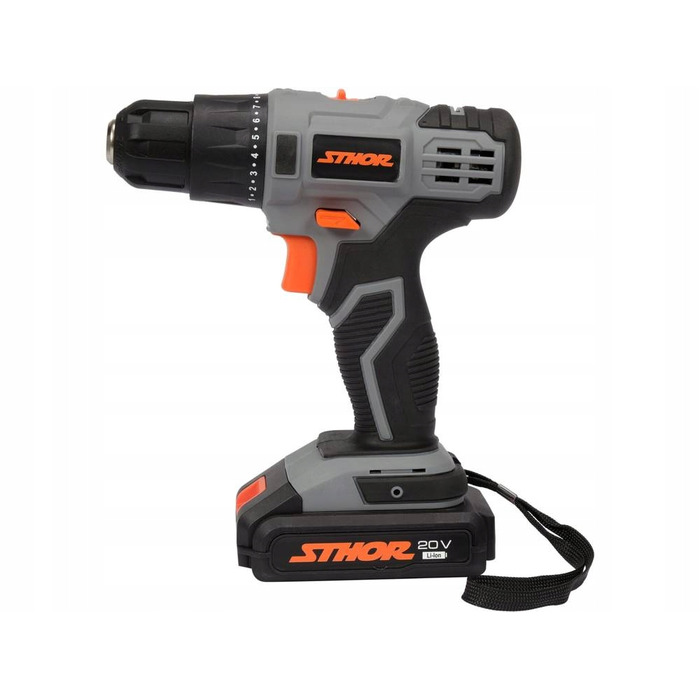 Акумуляторний шуруповерт Sthor 20 V 78081