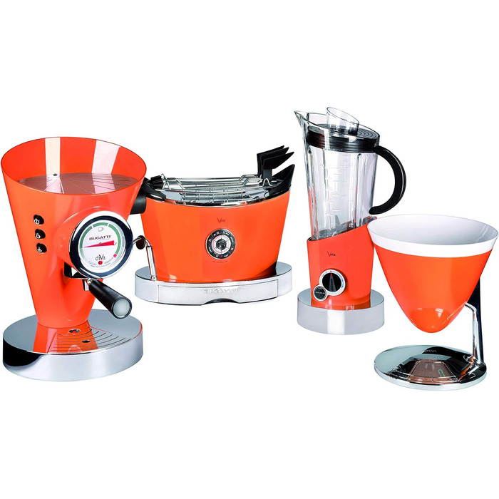 Кухонні ваги Bugatti Uma з таймером, електронним дисплеєм та знімною чашею (Оранжевий)