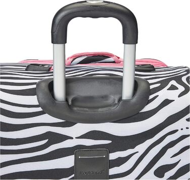Набір валіз Rockland Softside, 4 шт. (14/20/24/28), Рожевий Зебра