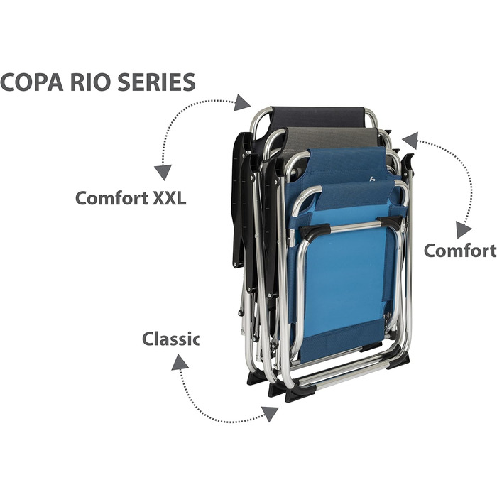 Крісло для кемпінгу Bo-Camp Copa Rio Comfort: розкладне, для саду, риболовлі (бежеве)