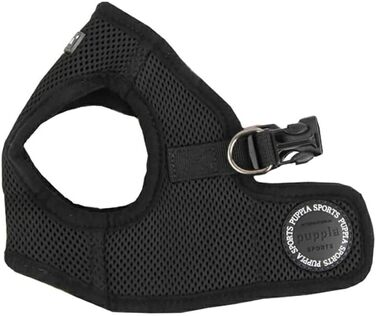 Нагрудник для собак Puppia, чорний, X-Large (XL) - м'яка жилетка, для малих та середніх порід, також для цуценят, анти-тягнучий