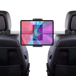 Утримувач для планшета в авто, кріплення на спинку сидіння, 4-13 дюймів, сумісний з iPad, iPad Pro, Switch, Galaxy Tablet