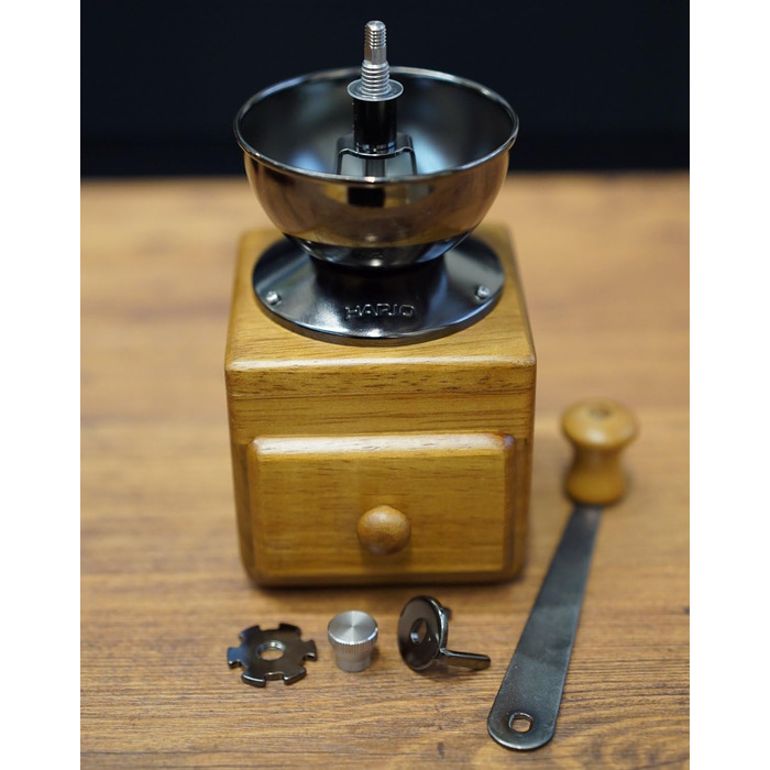 Кавомолка Hario MM-2 коричнева, механічна, компактна