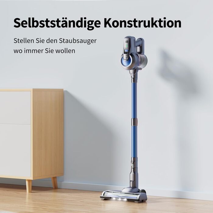 Kalado KCV500 Бездротовий акумуляторний пилосос, 23kPa потужність всмоктування, ультралегкий, 6-в-1, час роботи 35 хв, для тварин, килимів, твердих підлог