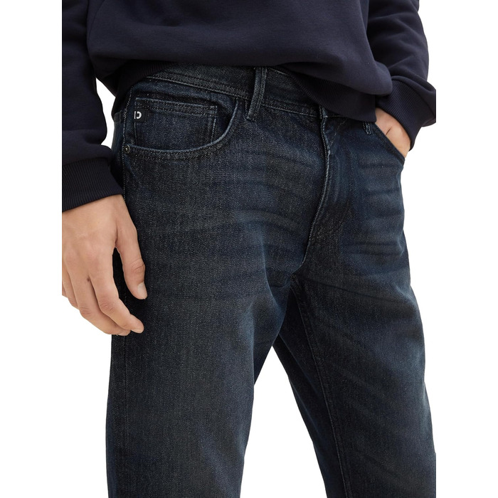 Джинси чоловічі TOM TAILOR Aedan Straight Stretch, синій денім, 27W 32L