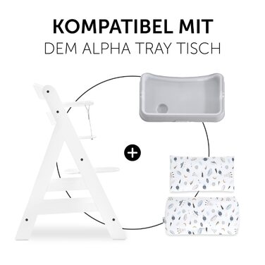 Подушка для стільчика Hauck Disney Alpha+, Beta+, Arketa, сіра, машинне прання, зручне кріплення на липучці, Pooh Grey (Space)