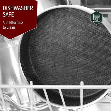 Набір сковорідок з нержавіючої сталі LOLYKITCH (3 шт.), 20.3-25.4-30.5 см, Induktion, для плити та духовки