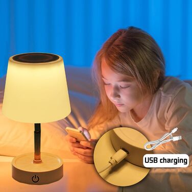 Акумуляторний LED світильник настільний 2 шт., телескопічний, з димером, нічник для спальні, вітальні, приліжкова лампа