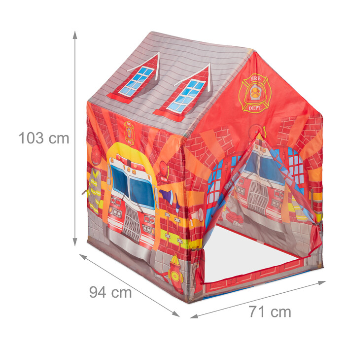 Relaxdays Firefighter Kids Tent