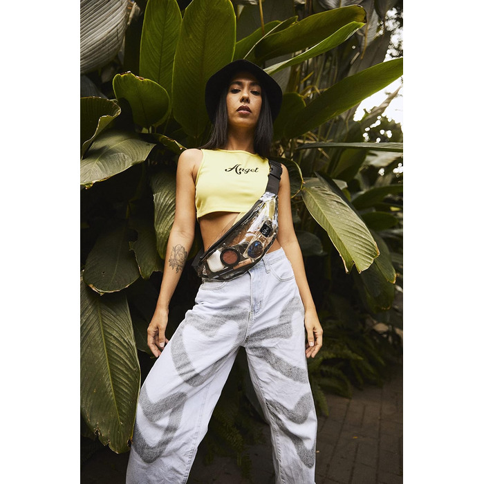 Вайб поясна сумка - універсальна нагрудна/стегнова сумка для чоловіків, жінок та дітей. Підходить для фестивалів, спорту, відпочинку та активного способу життя. Прозора модель.