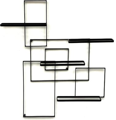 DanDiBo Wine Rack Metal Black Black Line Bottle Stand Bottle Shelf Bottle Holder Wall Shelf