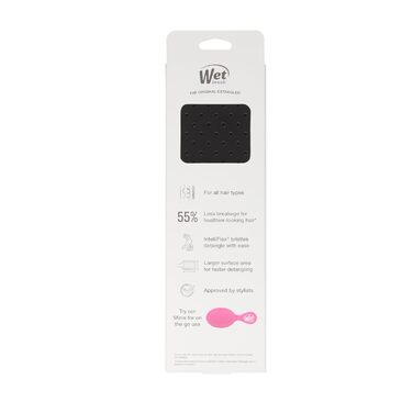 WET BRUSH Paddle Detangler Brush чорного кольору - щітка для розчісування мокрого волосся, 1 шт.
