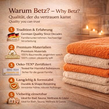 Набір рушників Betz Premium 12 предметів, 100% бавовна, Oeko-TEX, висока щільність (бладно-помаранчевий/рубіново-червоний)