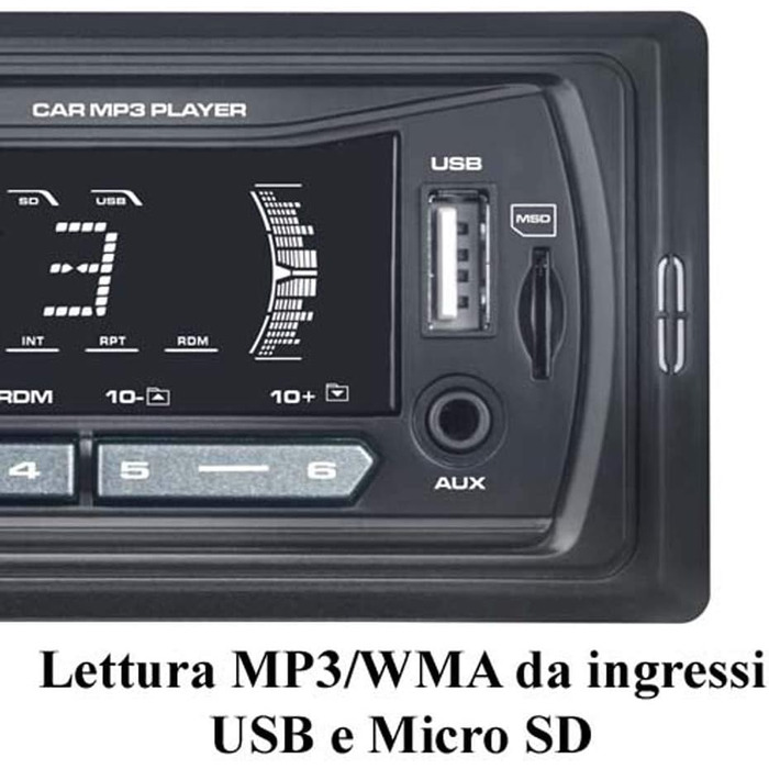Автомобільна аудіосистема Majestic SA 400 BT USB AX з Bluetooth, MP3/WMA, USB/Micro SD, пульт ДУ, 100 Вт (25 Вт x 4), чорна