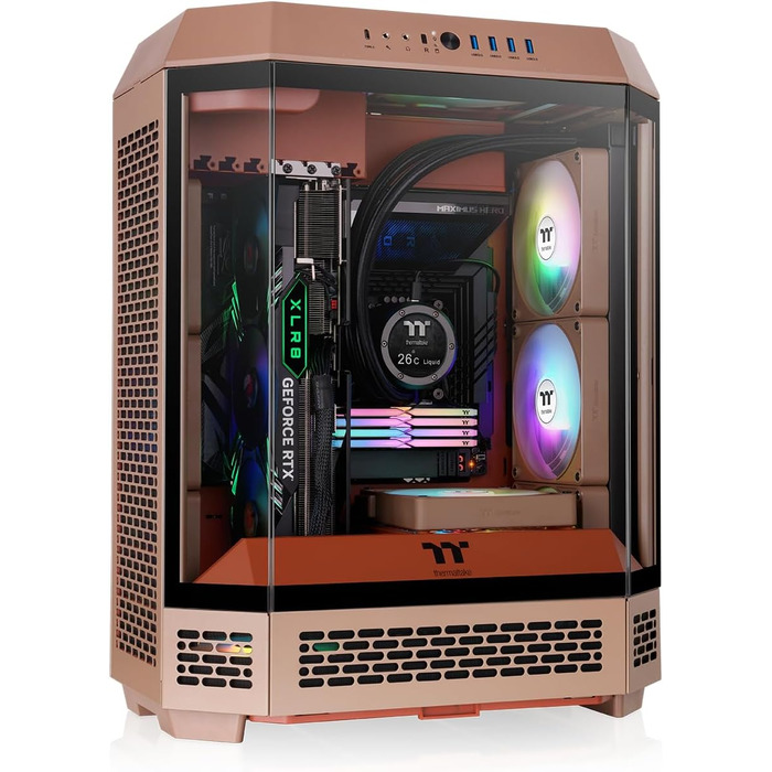Корпус ПК Thermaltake The Tower 600 ATX Mid-Tower: скляний дизайн, USB-C, підтримка 420/360мм радіатора