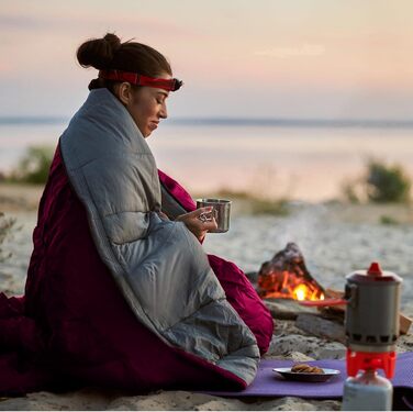 Спальний мішок 3-4 сезони Ultraleicht Mumienschlafsack (800г/1600г) для дорослих - Outdoor, кемпінг, трекінг, відпочинок в приміщенні (Rose-4 сезони)