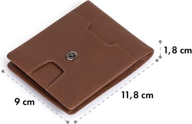 Чоловічий тонкий гаманець ZNAP® з RFID захистом | Slim Wallet для кредитних карток (8 карт)