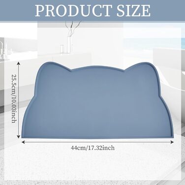 Килимок для годування котів та собак, силіконовий, неслизький, вологостійкий, легко миється