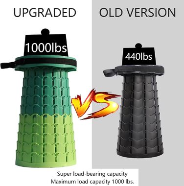 Складаний стілець PLOGGING Upgrade XXL із подушкою, переносний табурет для дорослих, посилена конструкція, навантаження до 450 кг, розкладний кемпінговий стілець для туризму, відпочинку, подорожей, зелений