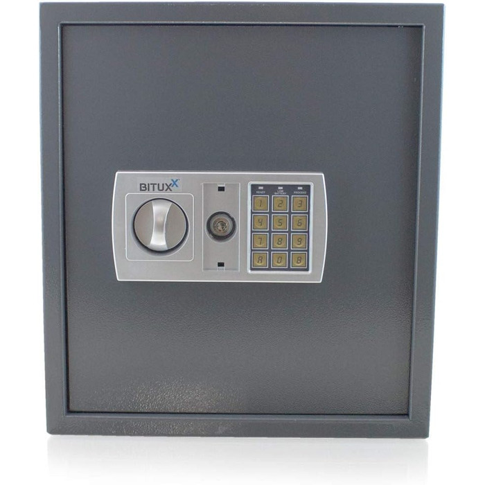 Електронний сейф для документів BITUXX: настінний, сталевий, для зберігання грошей та цінностей