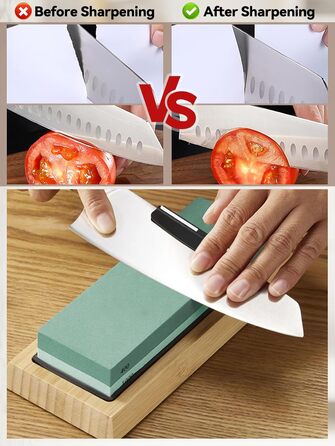 Набір алмазних точильних каменів Kalolary (11 шт.) з двосторонньою зернистістю 400/1000, 3000/8000 для заточування ножів, стамесок, рубанків з кутовою направляючою та неслизькою основою, з шкіряним ременем