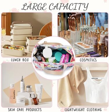 Чоловіча/Жіноча велика косметичка для подорожей, органайзер для косметики та аксесуарів, велика валізка з ручкою #9