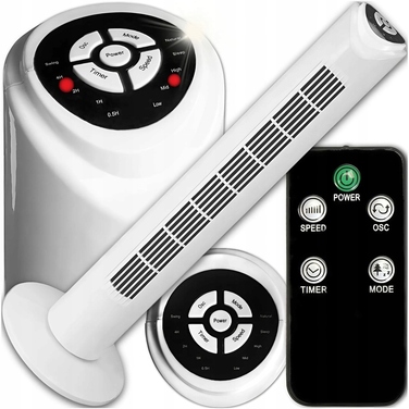 Колонний вентилятор Mission Air TOWER FAN XL, білий