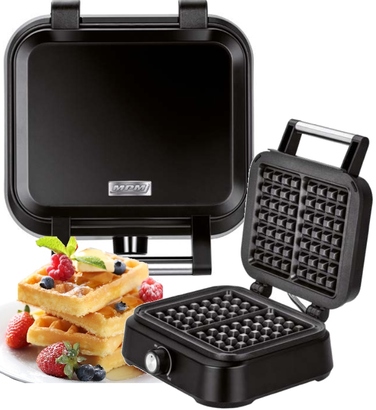 Вафельниця MPM MGO-40, 1500 Вт, чорна