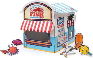 Katzenhaus Suck UK Tank з картону: іграшка, ліжко, аксесуар для котів. Оригінальний подарунок для кота, для дому та вулиці