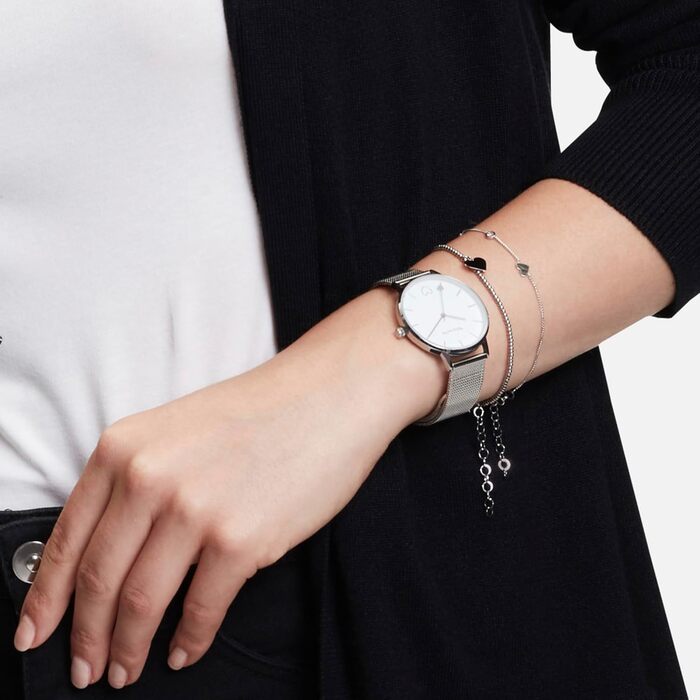 Годинник Tamaris для жінок з міланською браслетом з нержавіючої сталі та сердечком (сріблястий міланський браслет / сердечко)