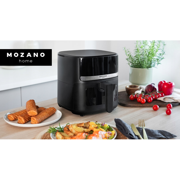 Аерофритюрниця Mozano 5л, потужна безнамастильна фритюрниця 1500 Вт